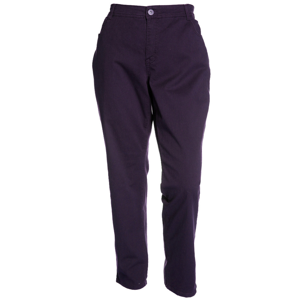 Dark Purple Tummy Control High Rise Slim Leg Jeans NEW w/ Tags Style & Co Plus